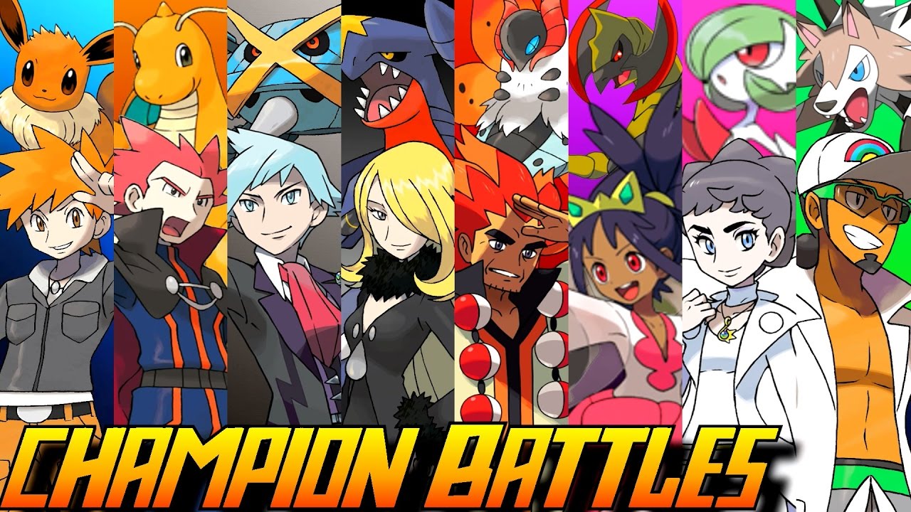 Evolution of Pok&eacute;mon Champion Battles (1996-2016)