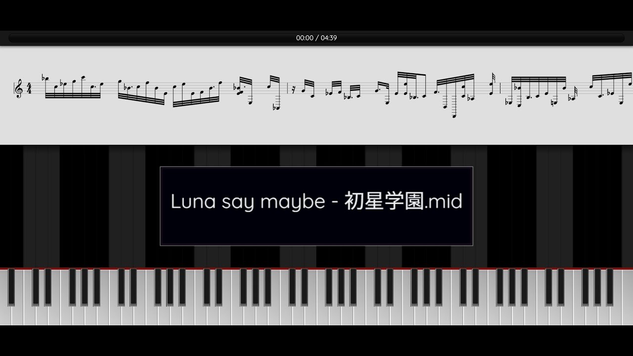 [Piano] Luna say maybe / 初星学園 (HATSUBOSHI GAKUEN)【ピアノアレンジ】