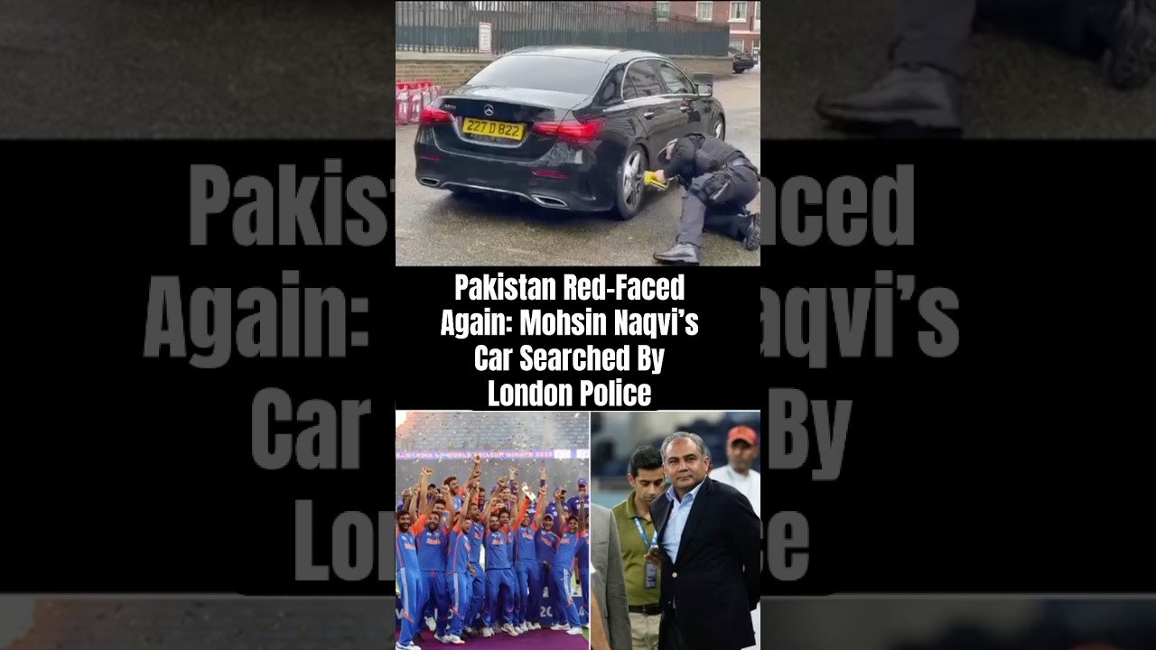 Pakistan Embarassed Again! Mohsin Naqvi&rsquo;s Car Searched By London Police #mohsinnaqvi #pakistan #modi