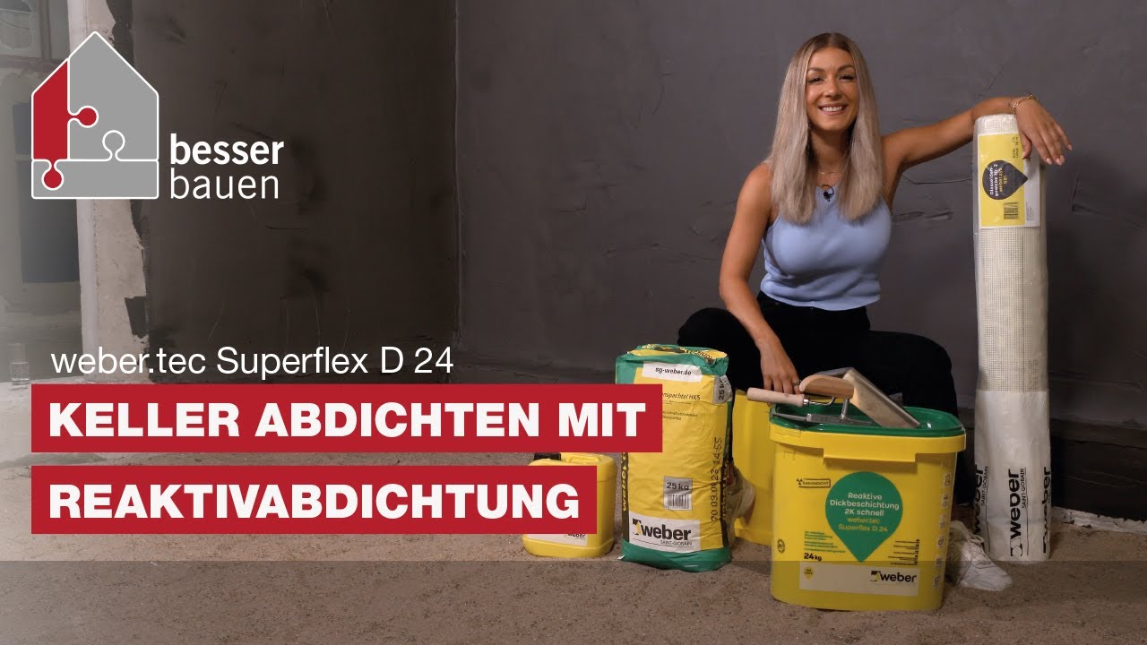Keller abdichten mit Reaktivabdichtung | weber.tec Superflex D 24