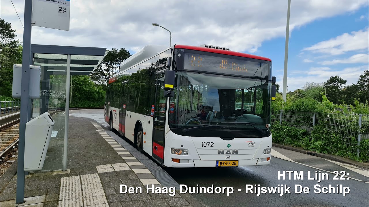 HTM lijn 22: Den Haag Duindorp - Rijswijk De Schilp | 2021 | 4K