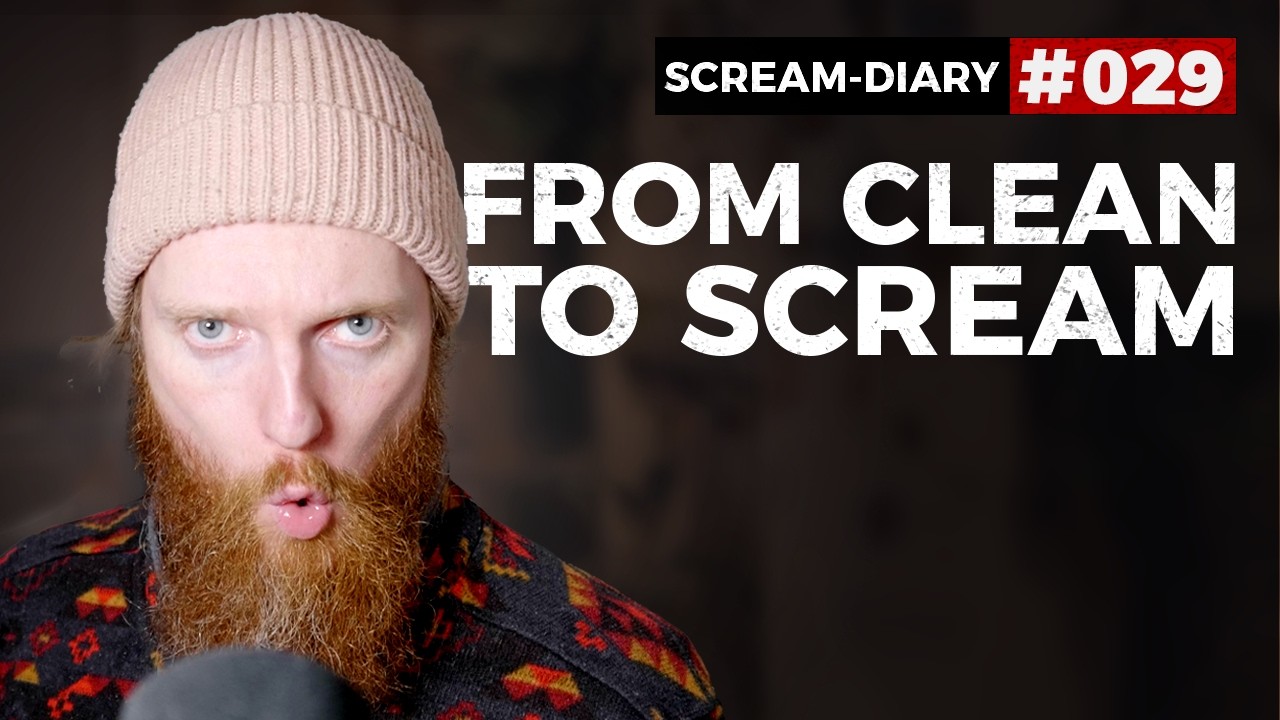 Vocal transition from clean voice to fry scream with vocal range test | Screaming Diary – Part 29
