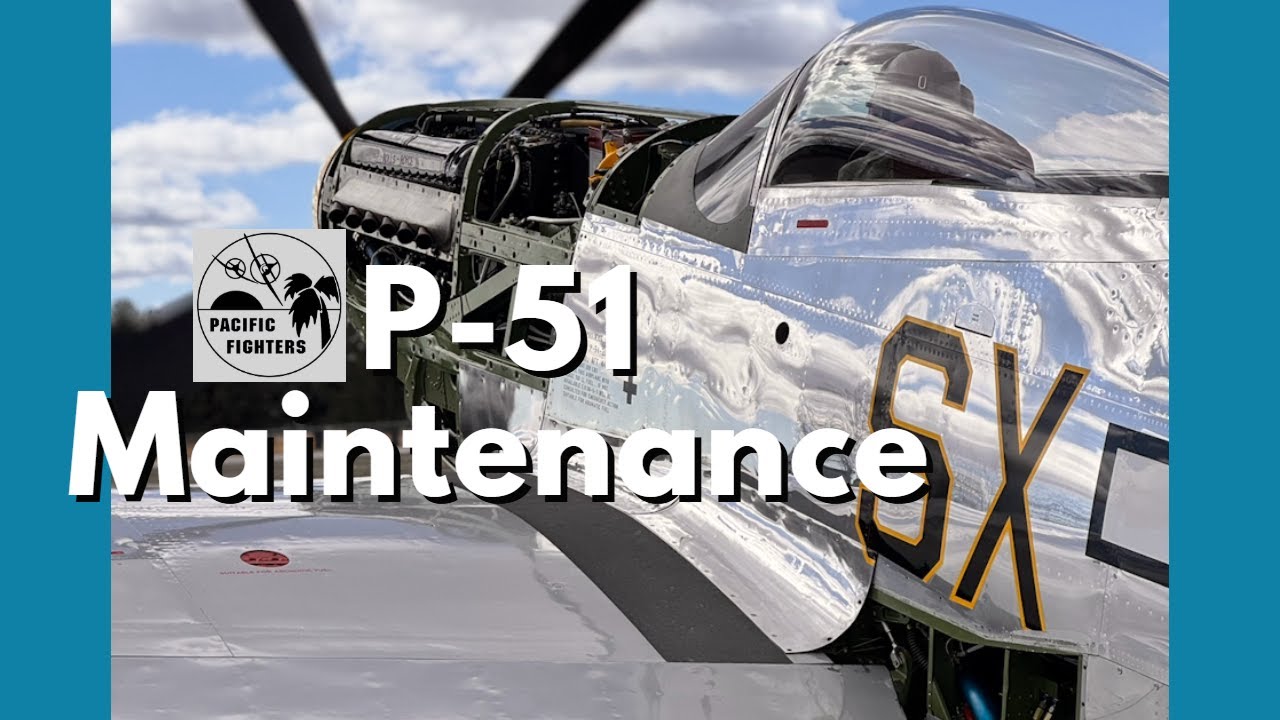 P-51 Mustang maintenance.