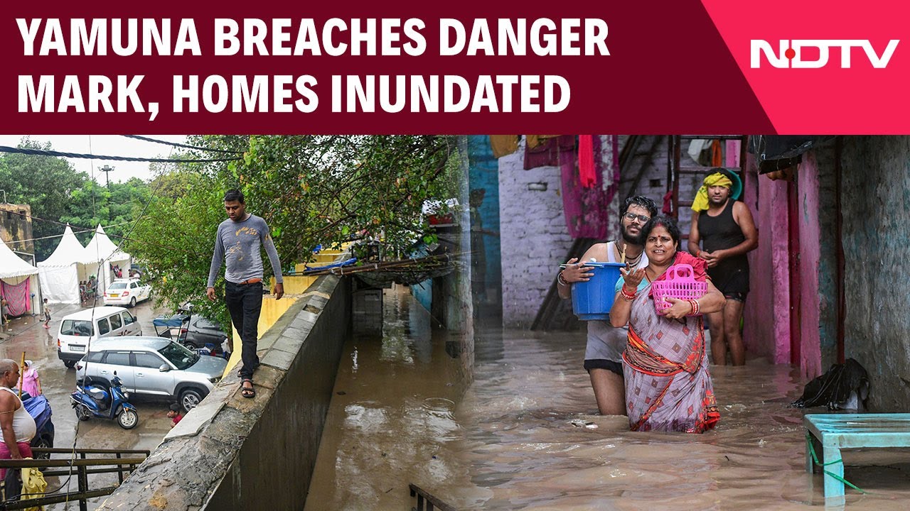 Yamuna Water Level | Flood Alert In Delhi: Yamuna Breaches Danger Mark, Homes Inundated