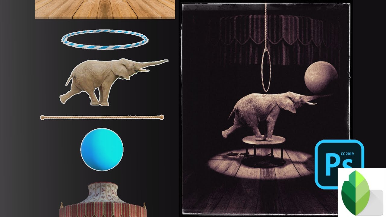 The Elephant Performance Photo Manipulation on Android | ps touch photo manipulation
