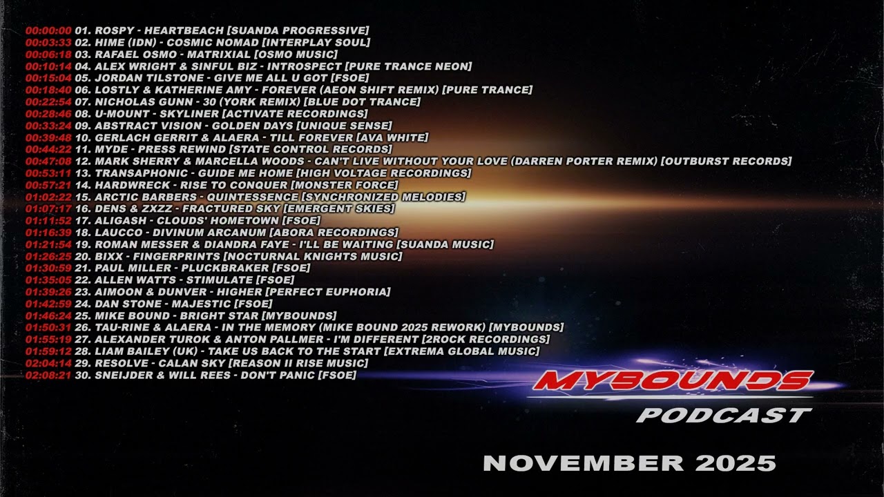 Mike Bound - Mybounds Podcast (November 2025) #trance #podcast #newmusic #energy #upliftingtrance