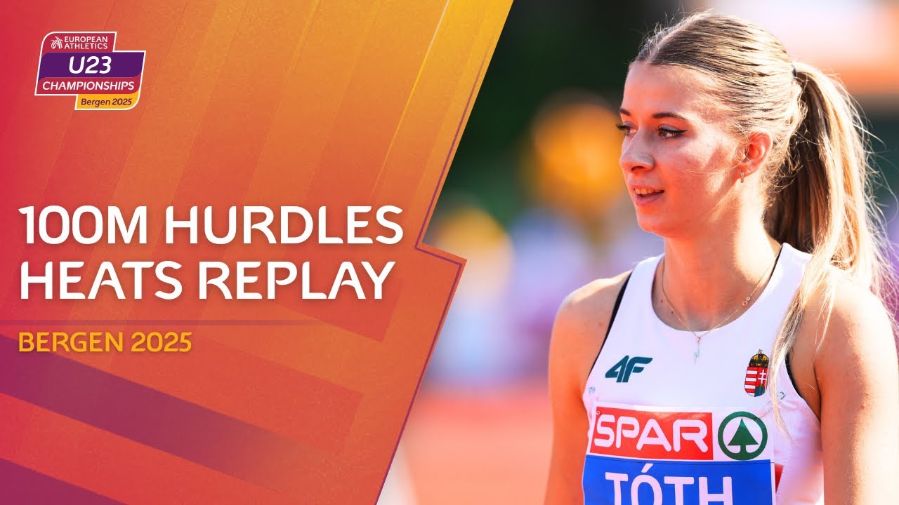 Women’s 100m Hurdles Heats | Bergen 2025 European Athletics U23 Championships