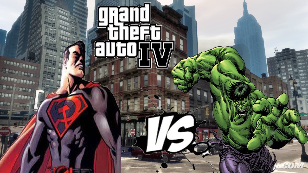 INJUSTICE RED SON SUPERMAN VS THE INCREDIBLE HULK | GTA IV