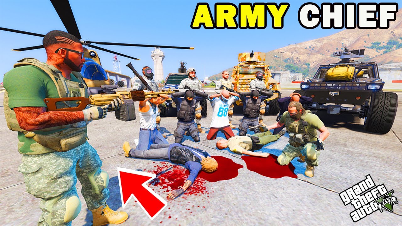 Franklin Become ARMY CHIEF of Los Santos and RAID on POLICE  in GTA 5