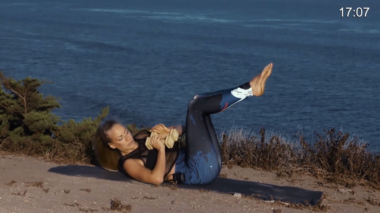 22 Min Yoga with Weights | Yoga To Sculpt Abs | Yoga Hybrid