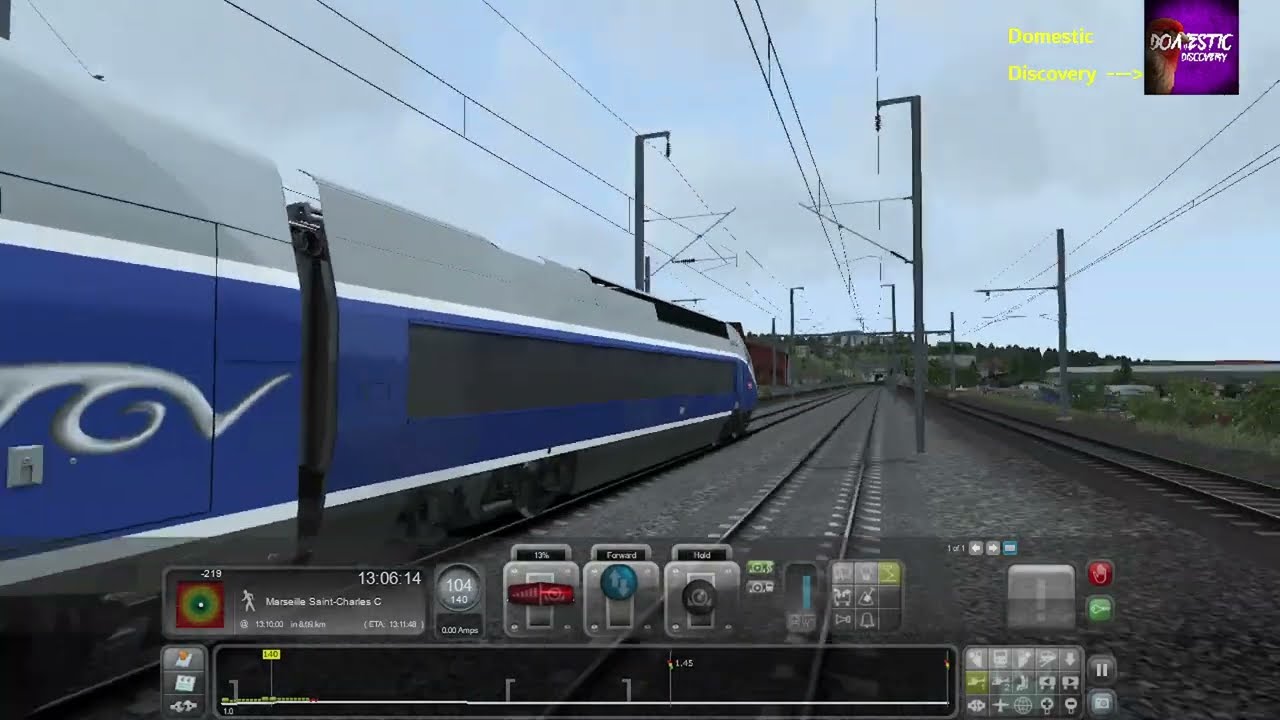 Train Simulator 2017 PC Gameplay Carrer Avignon TGV to Marseille saint Part 2 - Gajaji