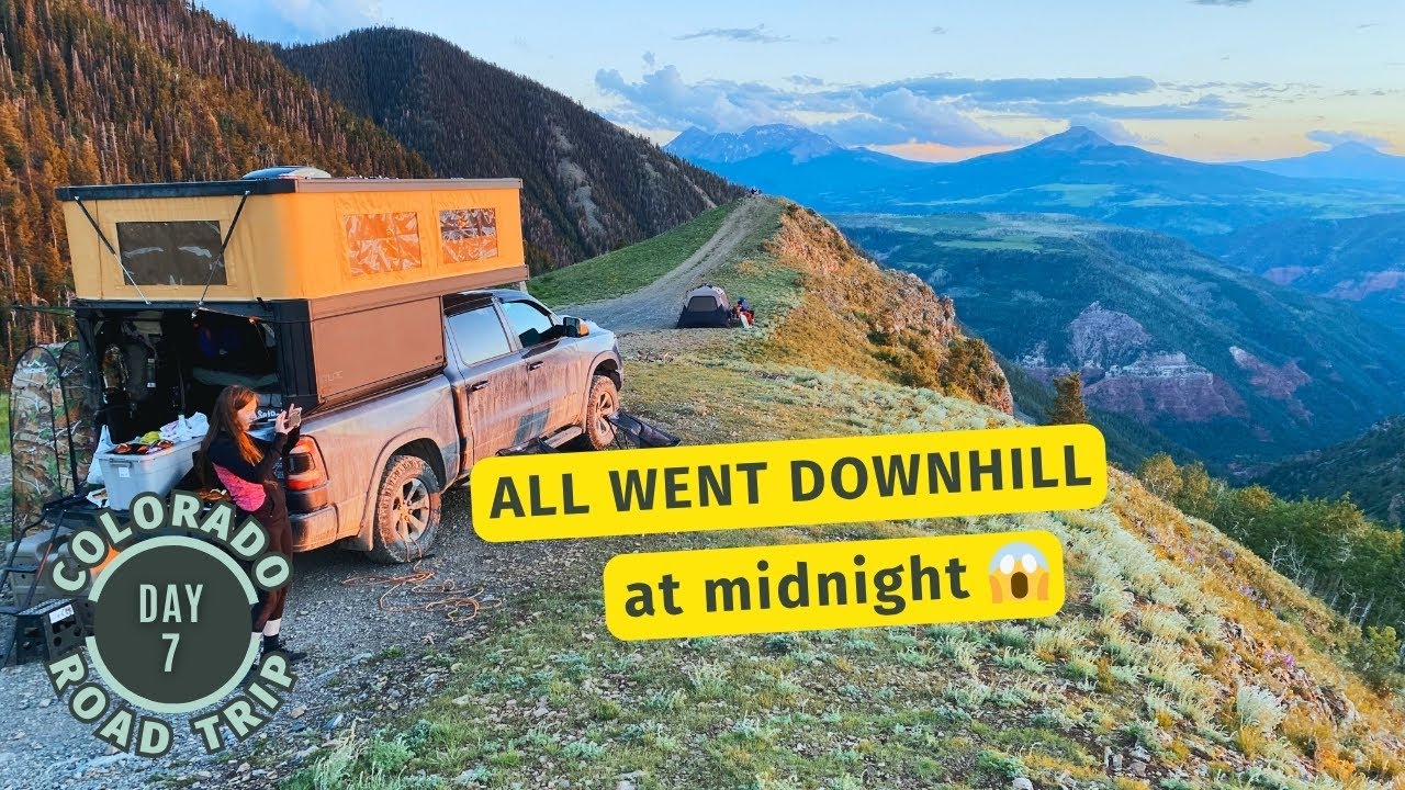 Thunderstorm on a Cliff?! 🌩️ Camping on Last Dollar Road Nearly Went Wrong 😳 (CO Road Trip – Day 7)