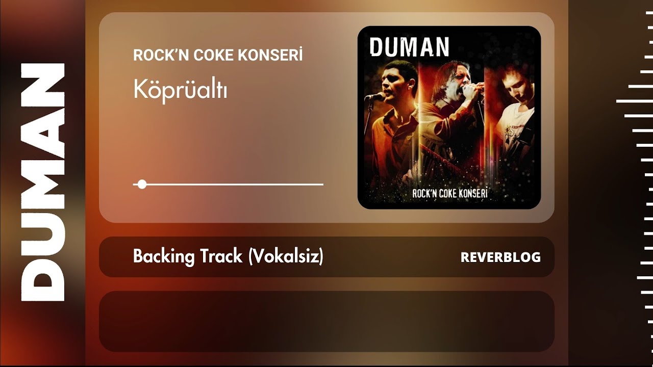 Duman - Köprüaltı (Rock'n Coke) | Backing Track (Karaoke)