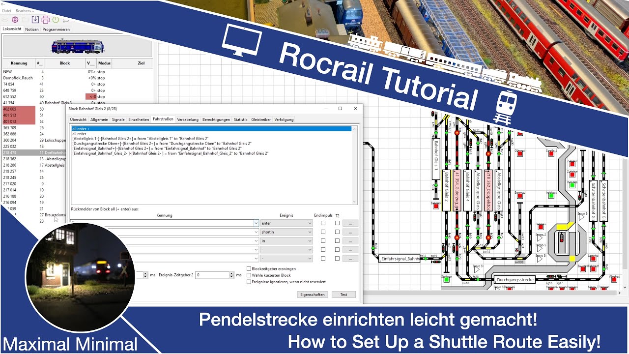 Rocrail Tutorial #1 - Pendelstrecke einrichten leicht gemacht! 🚂💻