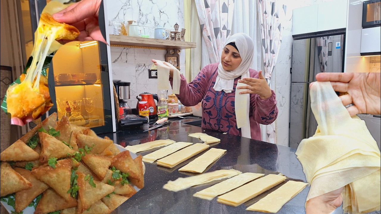 وفرى وقتك في رمضان مع عجينة سمبوسة جاهزة للتفريز