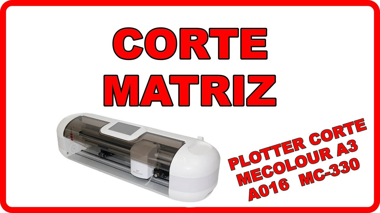 Corte Matriz na Plotter Mecolour A3 - A016 (MC330 Mini Craft)