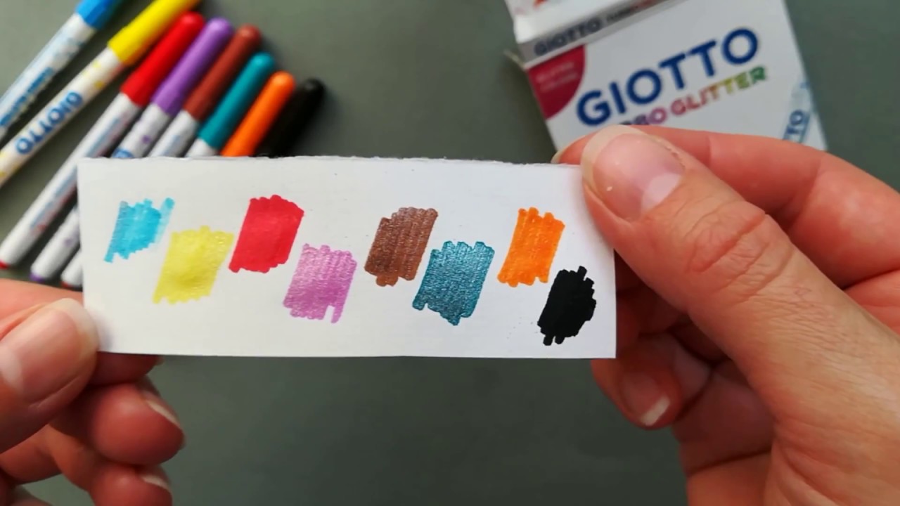 Giotto turbo glitter flomasteri / felt-tip pens