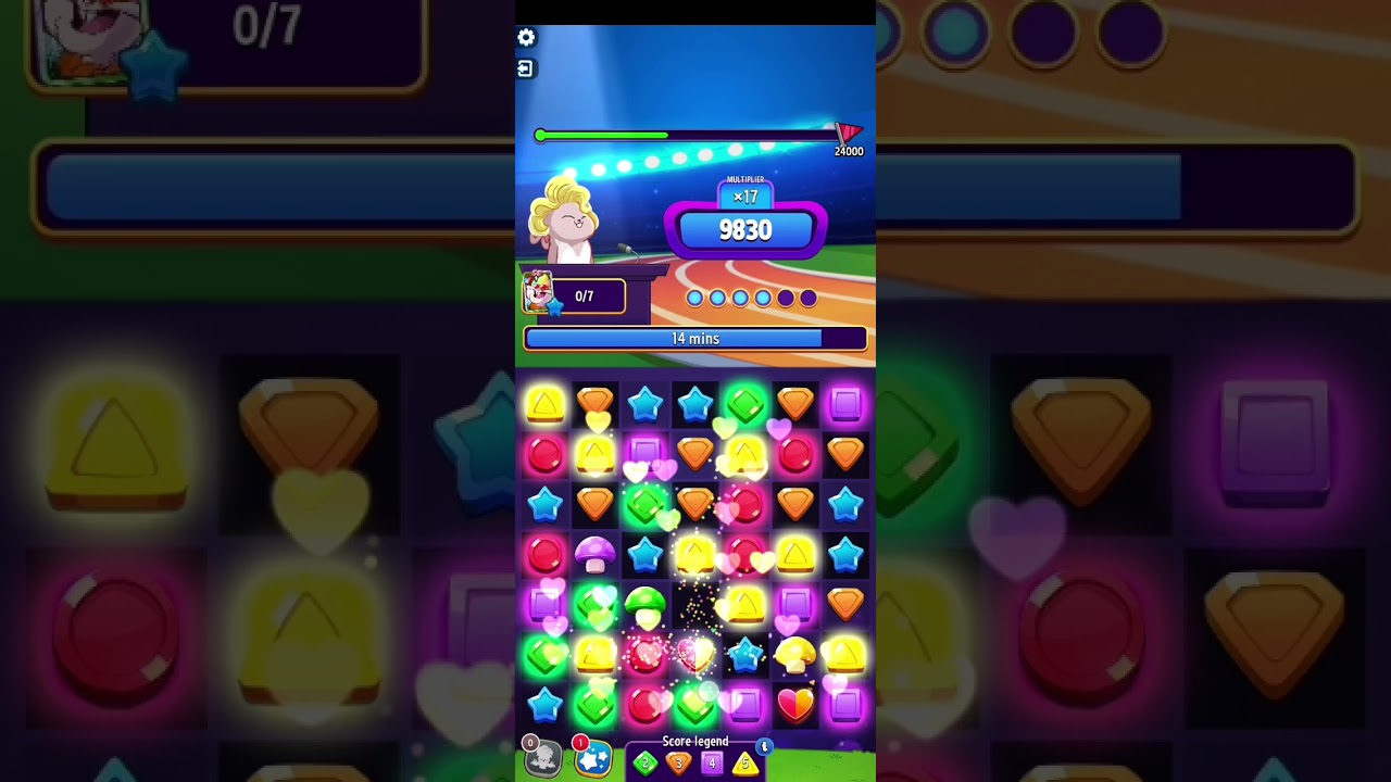 Booster Run level 9 Multiplier Mushrooms Hard level | Match Masters Learning