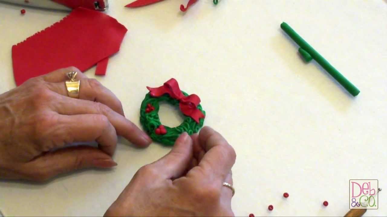 Polymer Clay - How to make a Christmas Wreath