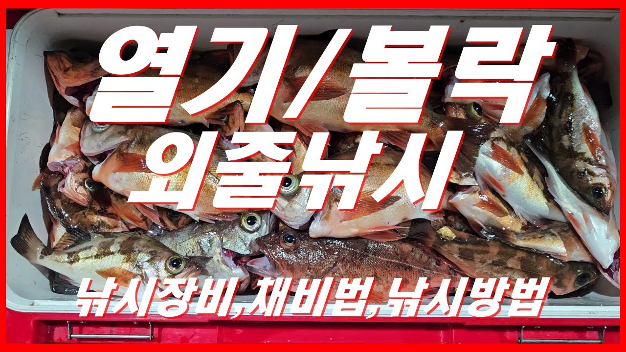 [행님낚시/진해/열기볼락 외줄낚시/선상 외줄낚시]