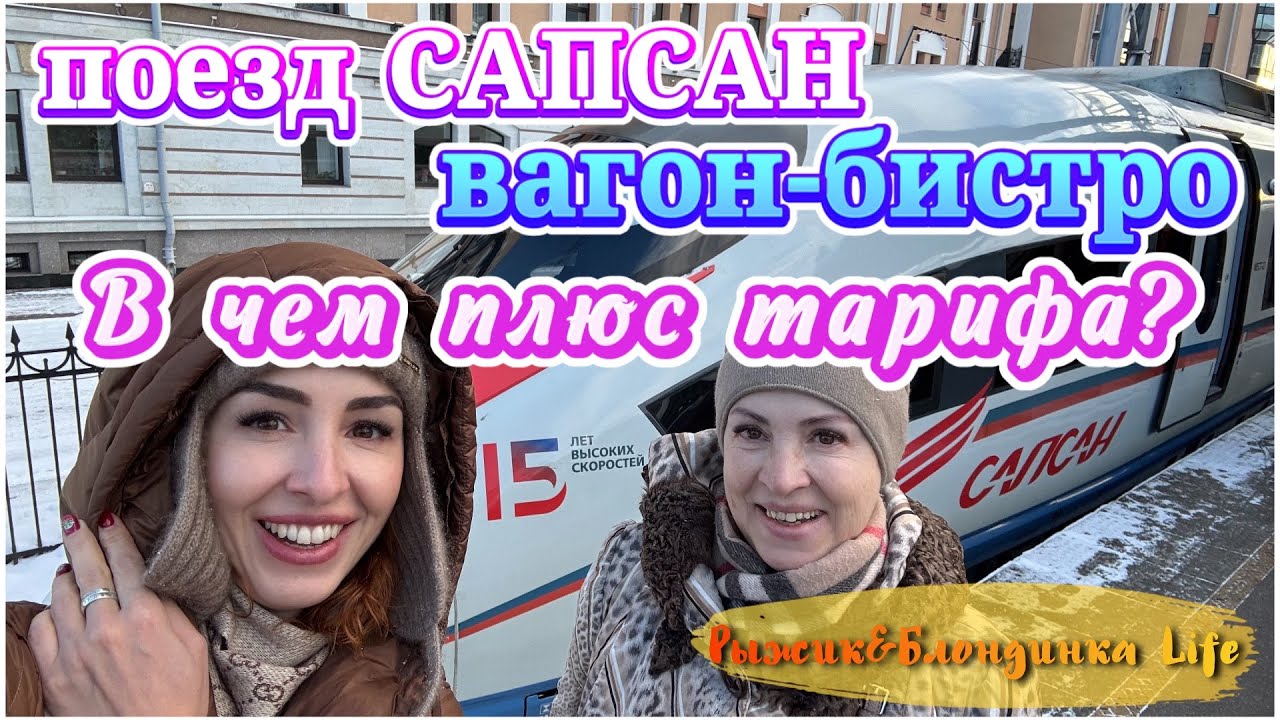 Едем в САНКТ-ПЕТЕРБУРГ на РОЖДЕСТВО🎄 Поезд САПСАН 🚅 Вагон-Бистро🍸
