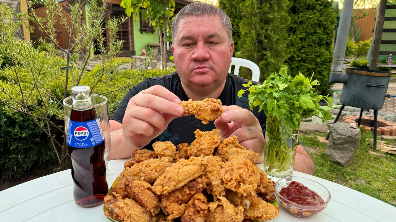 Хрустящие крылышки kfc в домашних условиях!