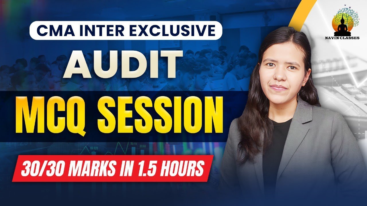 CMA Inter Audit MCQ | CMA Inter Paper 10- Audit | CA Isha Agarwal