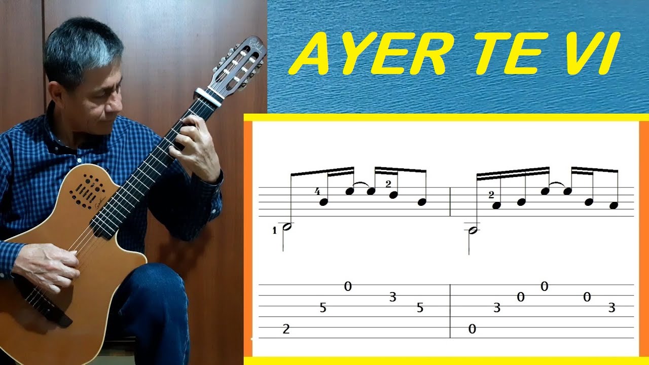 QUISIERA QUERERTE (Ayer te vi) Chuscada / Tablatura: Guitarra Solista / Pastorita Huaracina / Molina