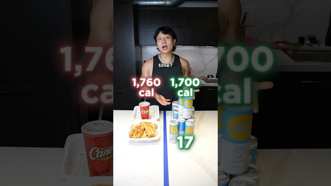 Calories In: Raising Cane&rsquo;s vs High Noons #highnoon #raisingcanes #diet #health #calories