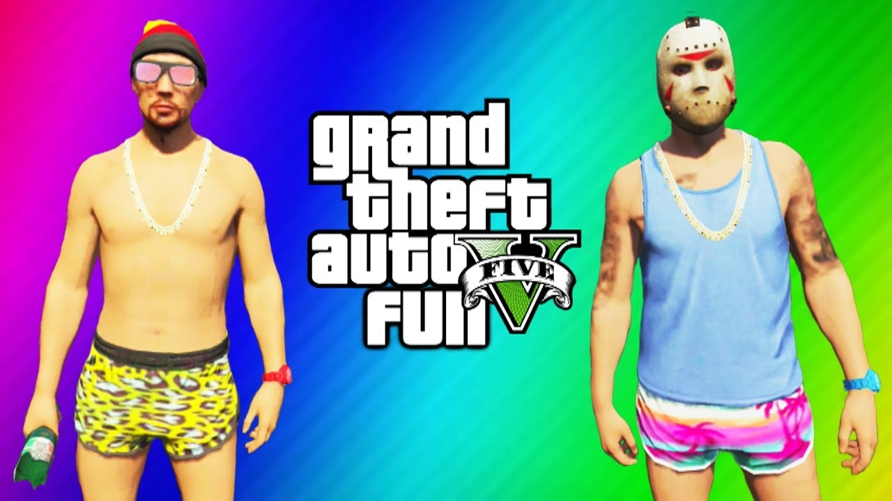 GTA 5 Online Beach Bum Pack Funny Moments - Broken Bottle Weapon, Camper Van, Speeder Boat