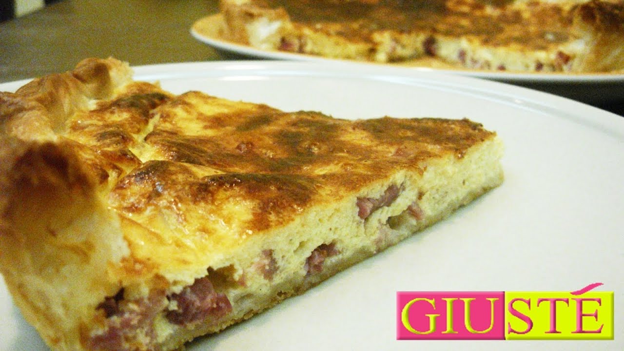 Quiche lorraine la recette de Giust&eacute;