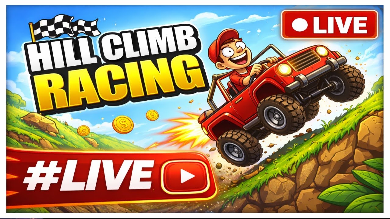 Hill Climb Racing LIVE 🔴 Crazy Stunts & Impossible Levels | Road to 1K Subs