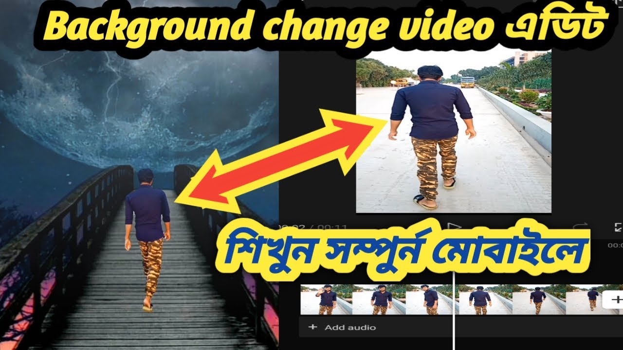How to change background video editing 