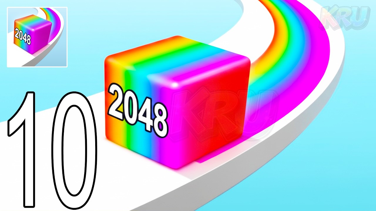 Jelly Run 2048 Gameplay Walkthrough Part 10 - Super Satisfying Merge Game (iOS & Android)