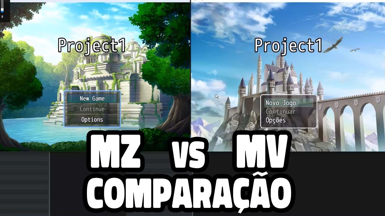 RPG Maker MZ vs MV - Comparação