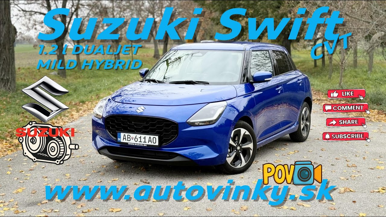 POV Drive - Suzuki Swift 1.2 GLX CVT – Nenápadný víťaz mestských jázd