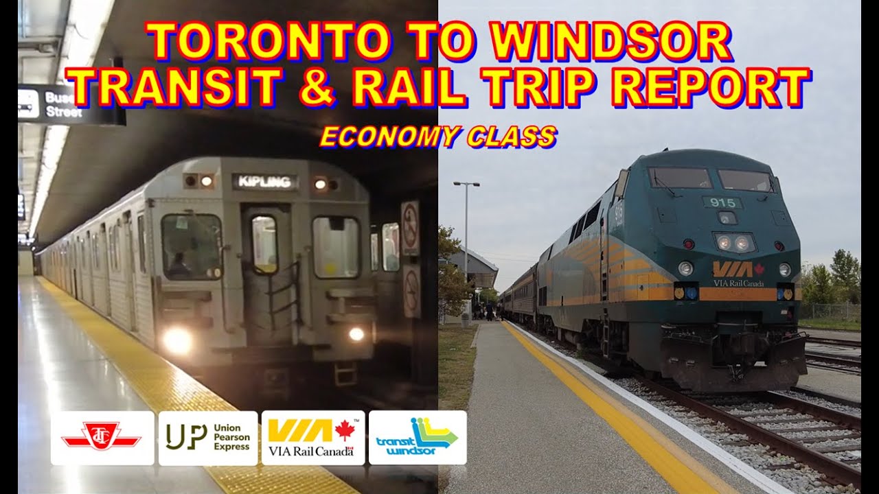 Toronto to Windsor Transit & Rail Trip Report | Economy Class