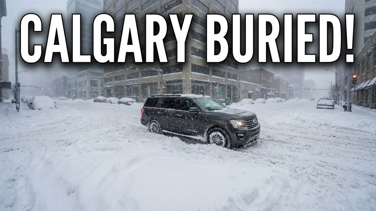 BURIED in Snow! Calgary Streets During Major Winter Storm