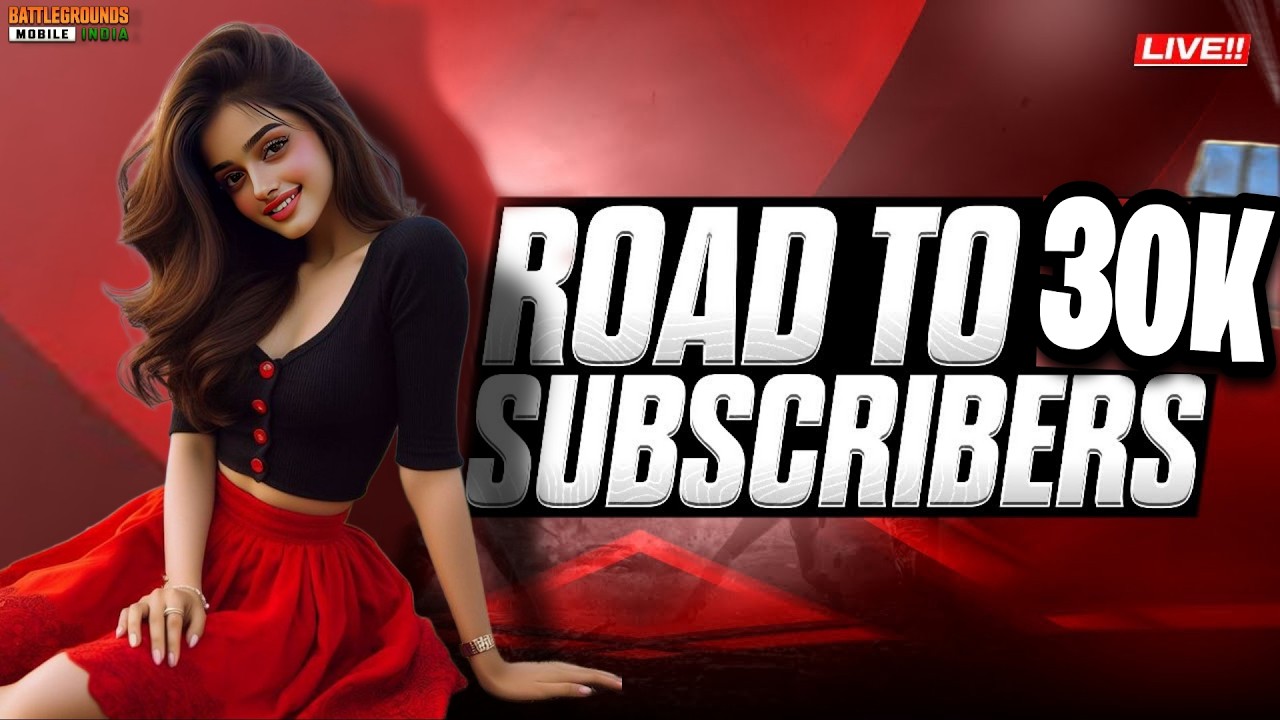 Road to 30k subscribers 🤯Girl Live Stream🔥Girl Live| Yoonaislive🤯#BGMILivestream #gameplay