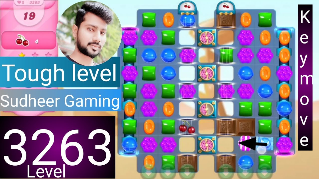 Candy crush saga level 3263 । No boosters । Tough level । Candy crush 3263 help । Sudheer Gaming