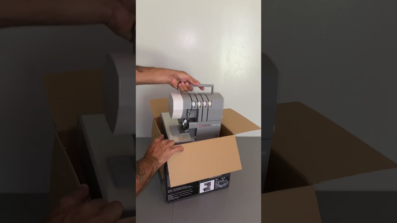 My newest team member - the Singer serger #sewing #unboxing #diy #crafts #denim