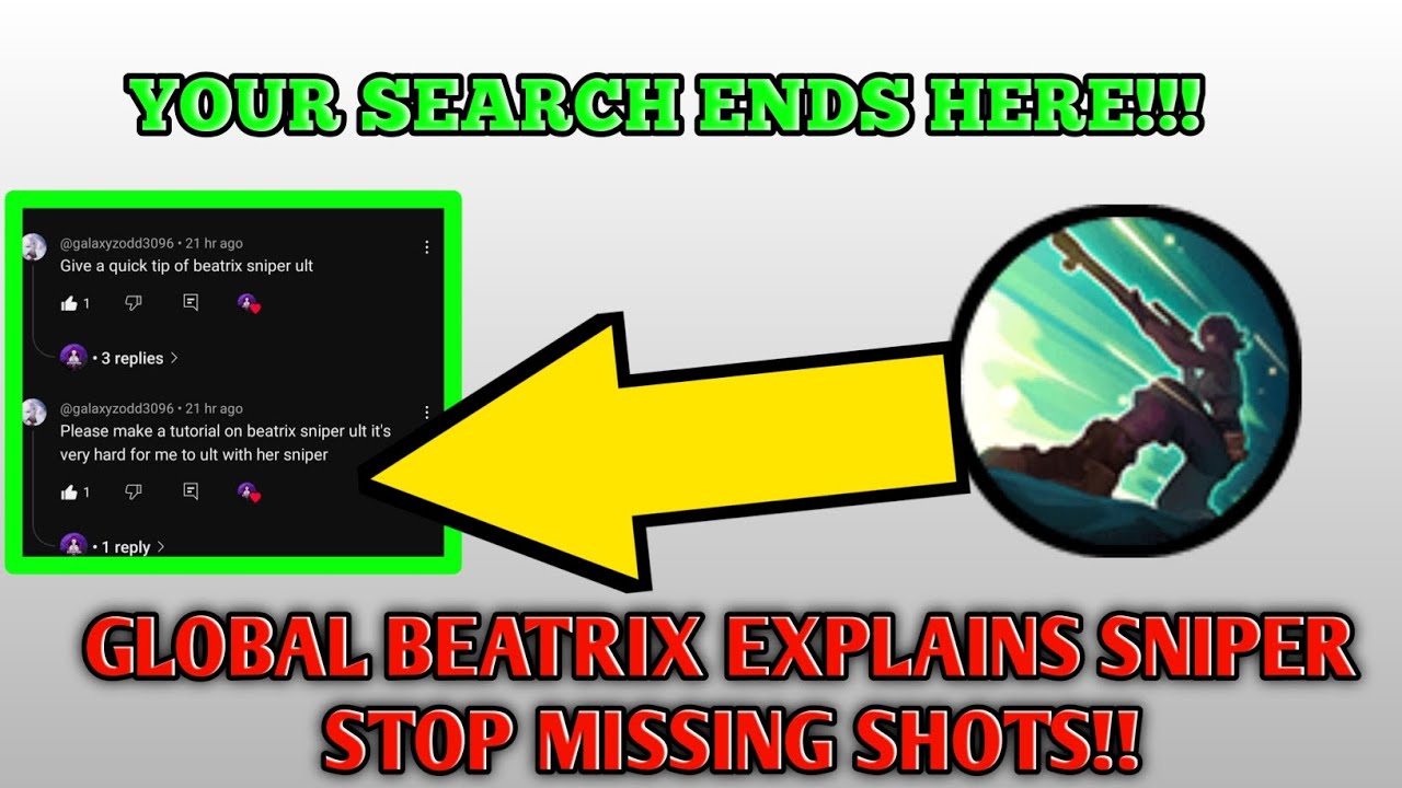 How to Perfectly Use Beatrix&rsquo;s Sniper Ultimate in Mobile Legends ( don't miss)