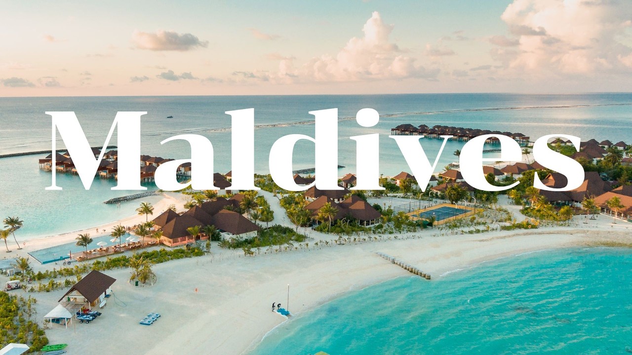 Maldives in 4K | Pure Island Scenery & Ocean Sounds 🌴🌊