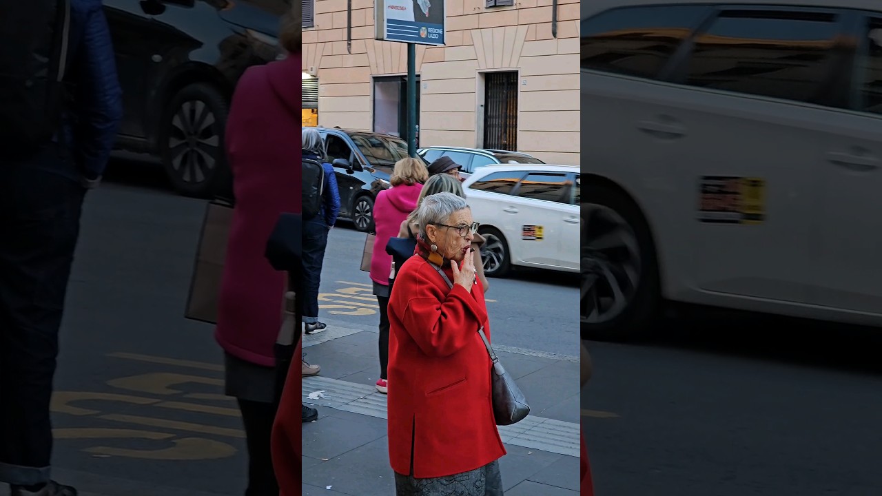 Fashion Grandeur:Capturing the Style Essence of Rome's Elderly Nonna👵💃🏻 #Fashion #Style #Roma #Italy