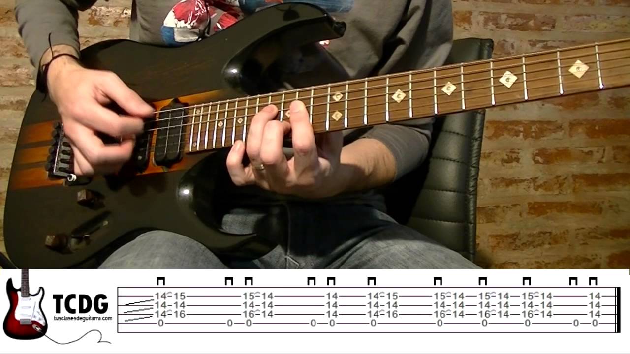 Como tocar We Will Rock You en guitarra eléctrica (Queen) TCDG