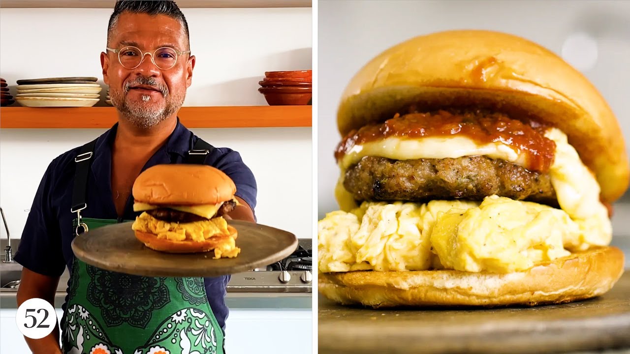 Sweet & Spicy Breakfast Sandwich with Homemade Sausage | Sweet Heat with Rick Martinez