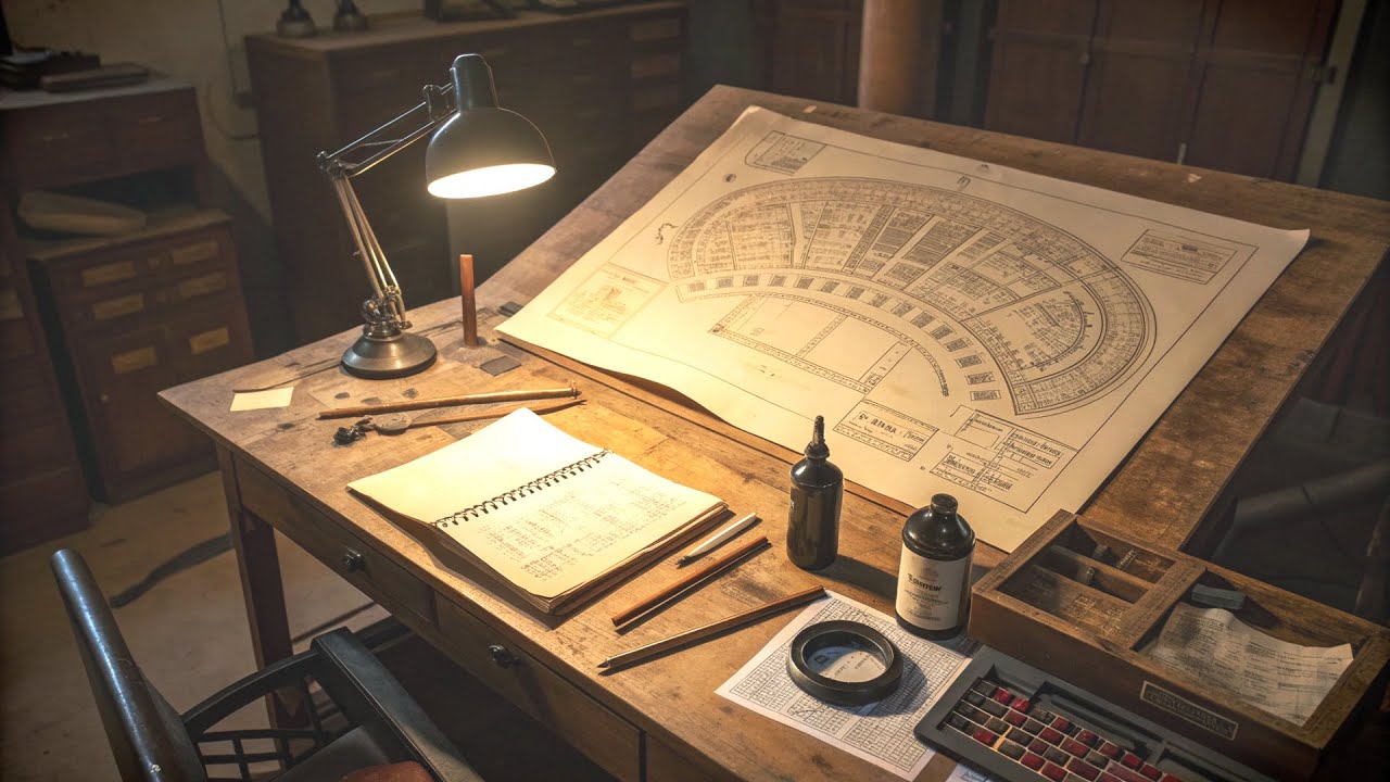 Deep Focus Lofi Hip Hop - Drafting Atelier: Brass & Blueprints [作業用BGM / 90 min]