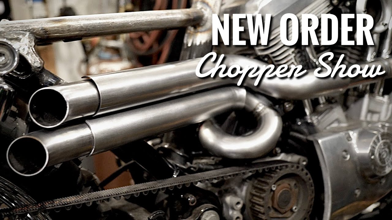 ②【NEW ORDER CHOPPER SHOW】エキゾーストマフラーの制作 Production of exhaust mufflers スポーツスター