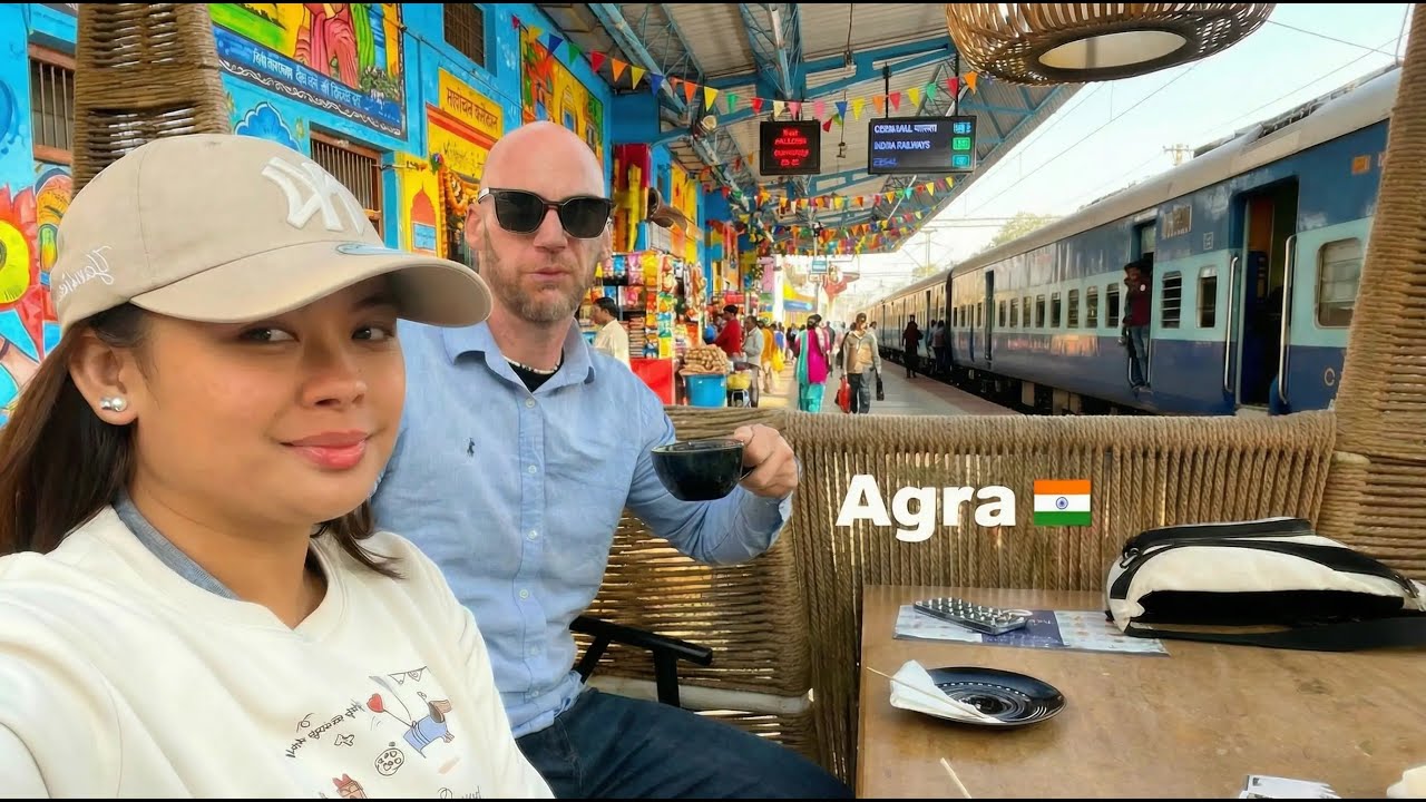 «Из Нью-Дели в Агру 🇮🇳 | Дешевая поездка на поезде, чуть не попал в ловушку 😨»