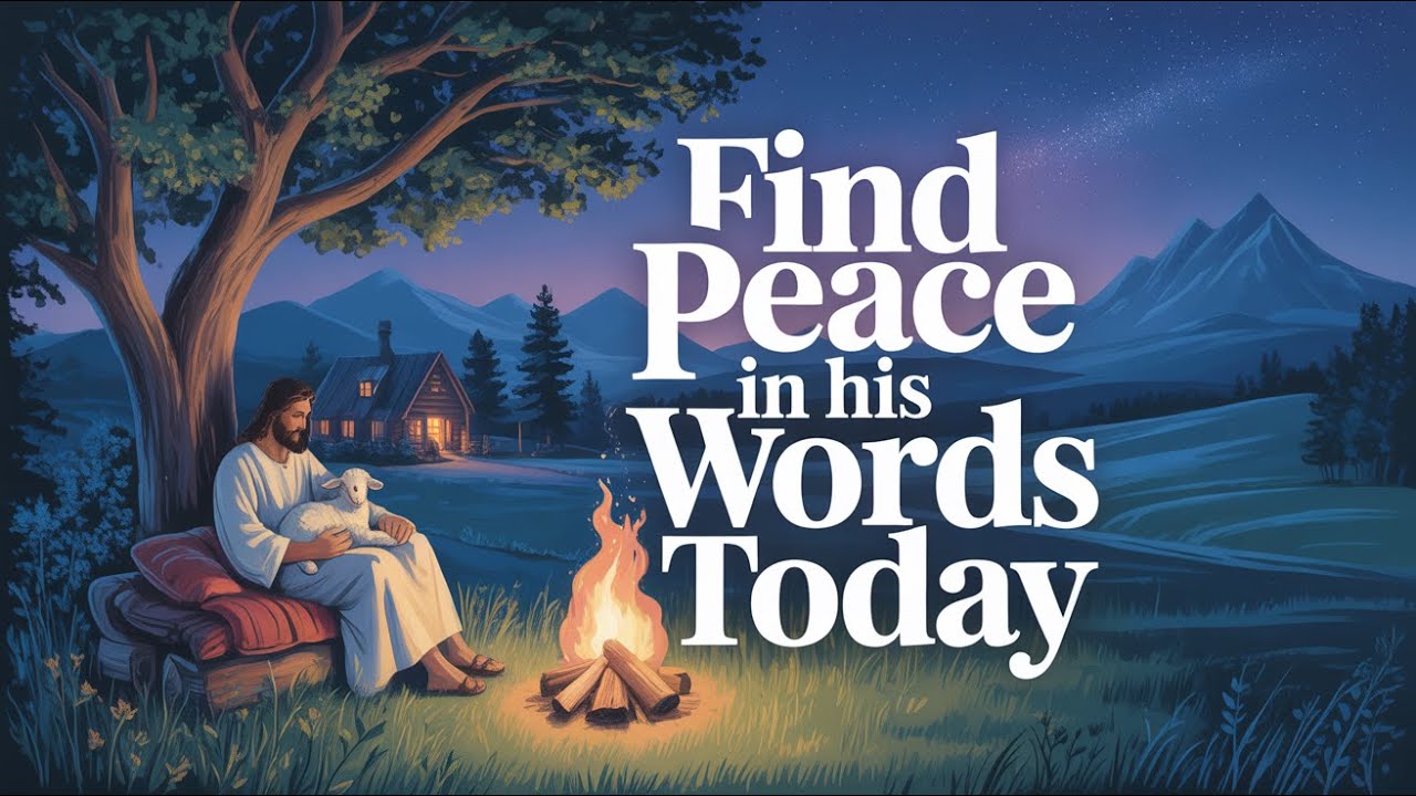 Stop everything! Listen to the words of Jesus and feel the tranquility your soul longs for